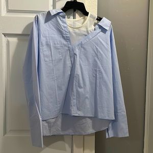 NWT FEW MODA Neiman Marcus One shoulder blouse